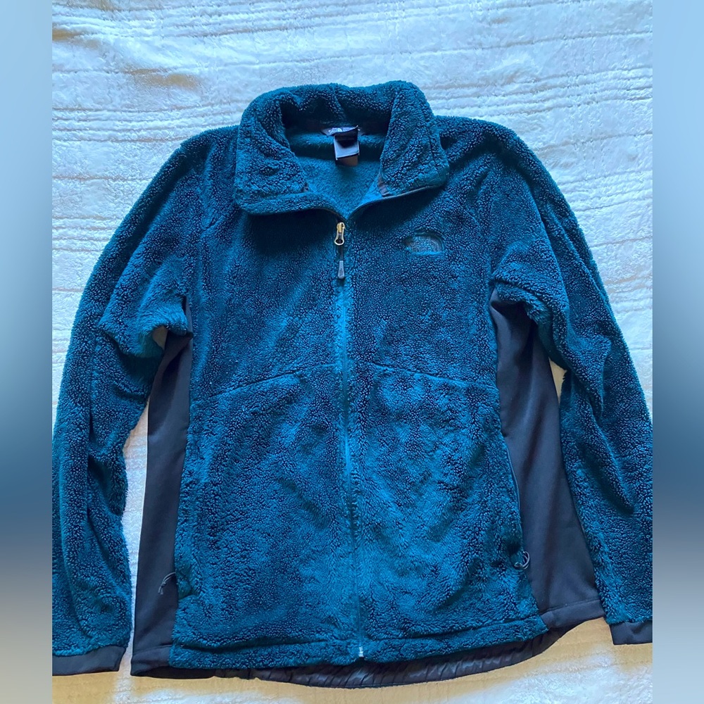 ❌ SOLD ❌NORTH FACE Fleece Zip-up Jacket - Dark Green